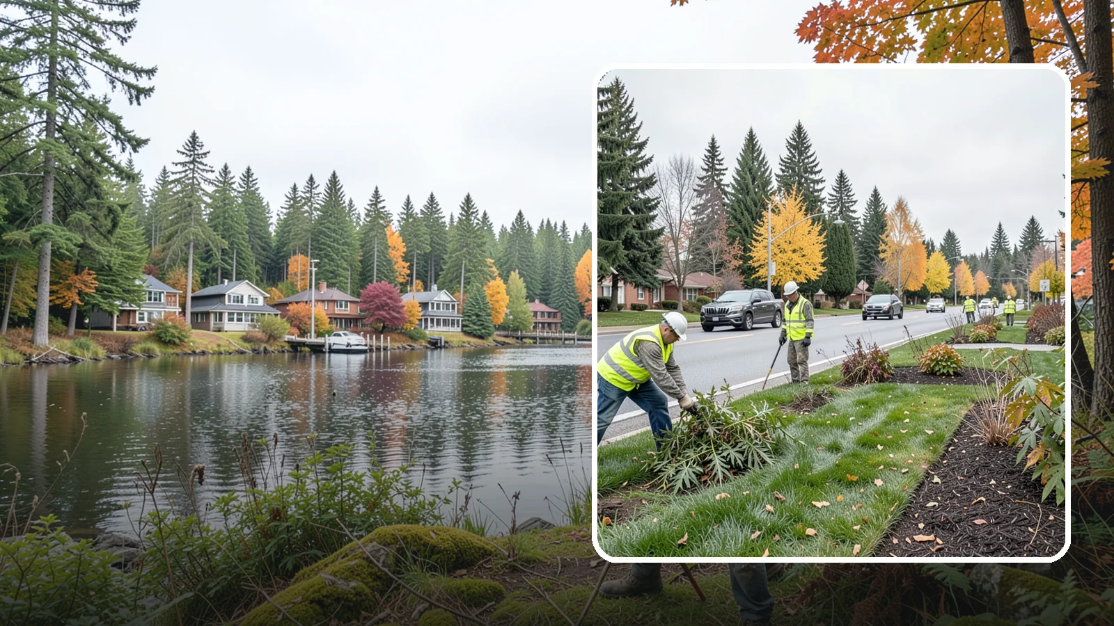 Median Landscape Maintenance in La Conner, Skagit County, WA - Safe, efficient maintenance of roadway medians that keeps plantings tidy and sightlines clear for drivers.