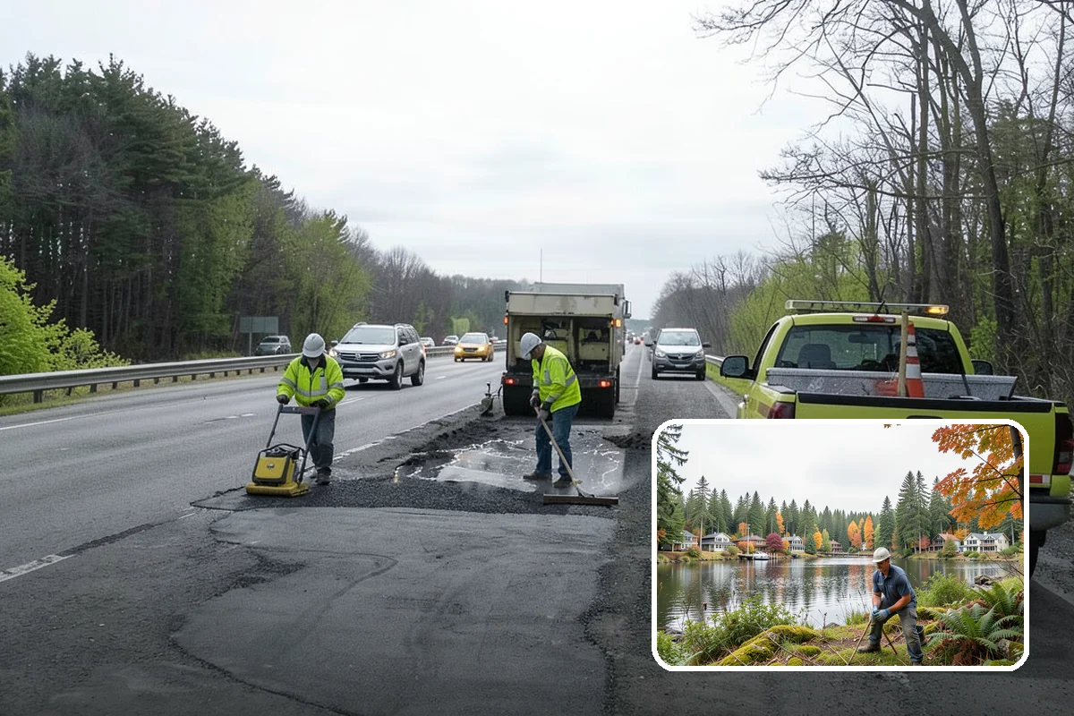 Median Landscape Maintenance in La Conner, Skagit County, WA - Clear sightlines that support intersection safety