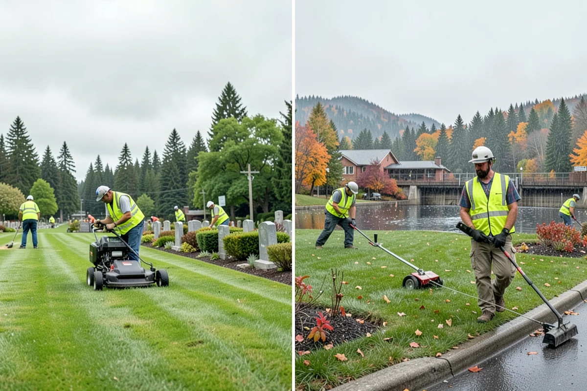 Median Landscape Maintenance in Lake Forest Park, King County, WA - Review each median for traffic-control needs and sightline limits