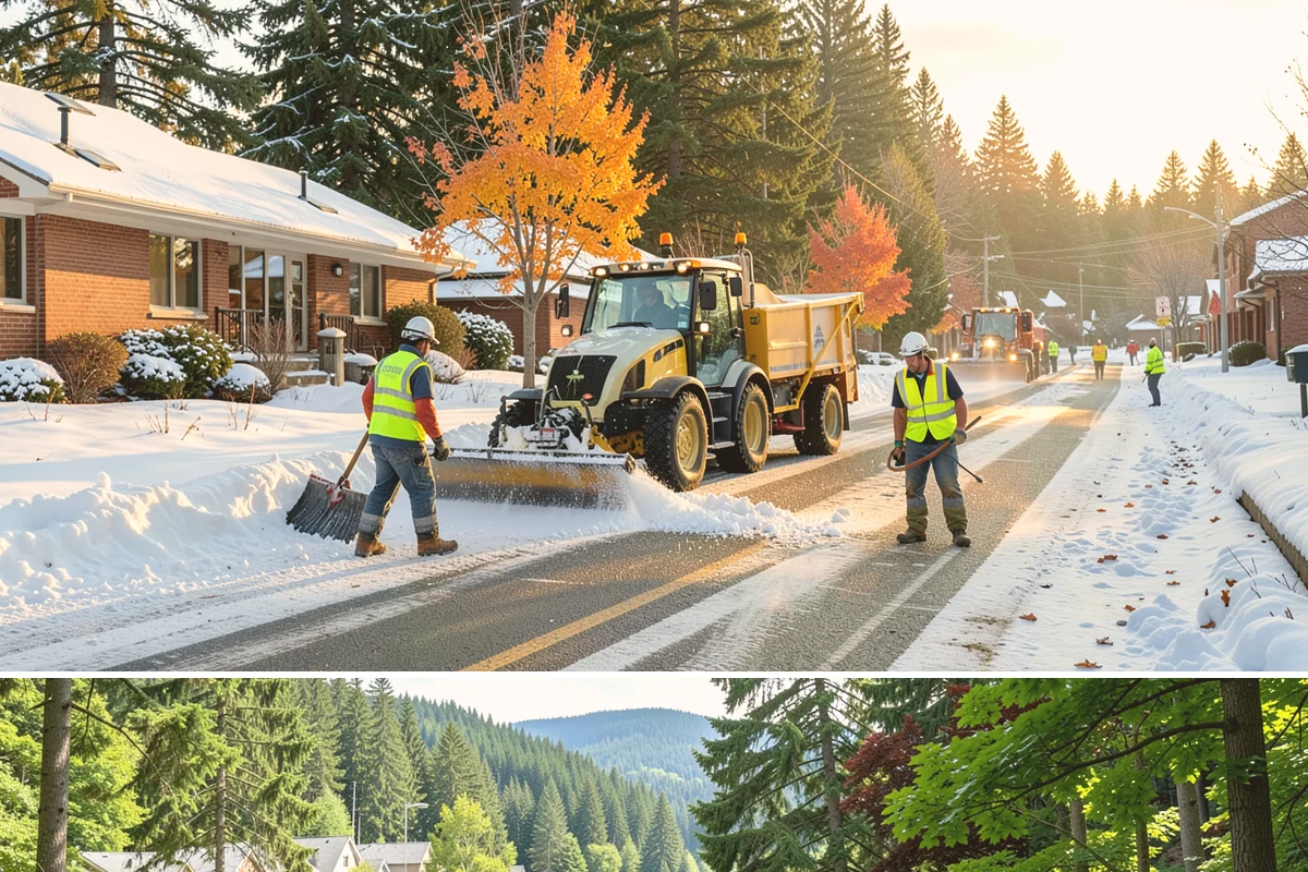 Median Landscape Maintenance in Lake Forest Park, King County, WA - Active growth from spring through fall drives frequent mowing and trimming, while winter work centers on drainage, debris...