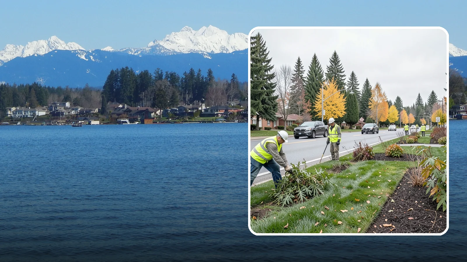 Median Landscape Maintenance in Lake Stevens, Snohomish County, WA - Safe, efficient maintenance of roadway medians that keeps plantings tidy and sightlines clear for drivers.