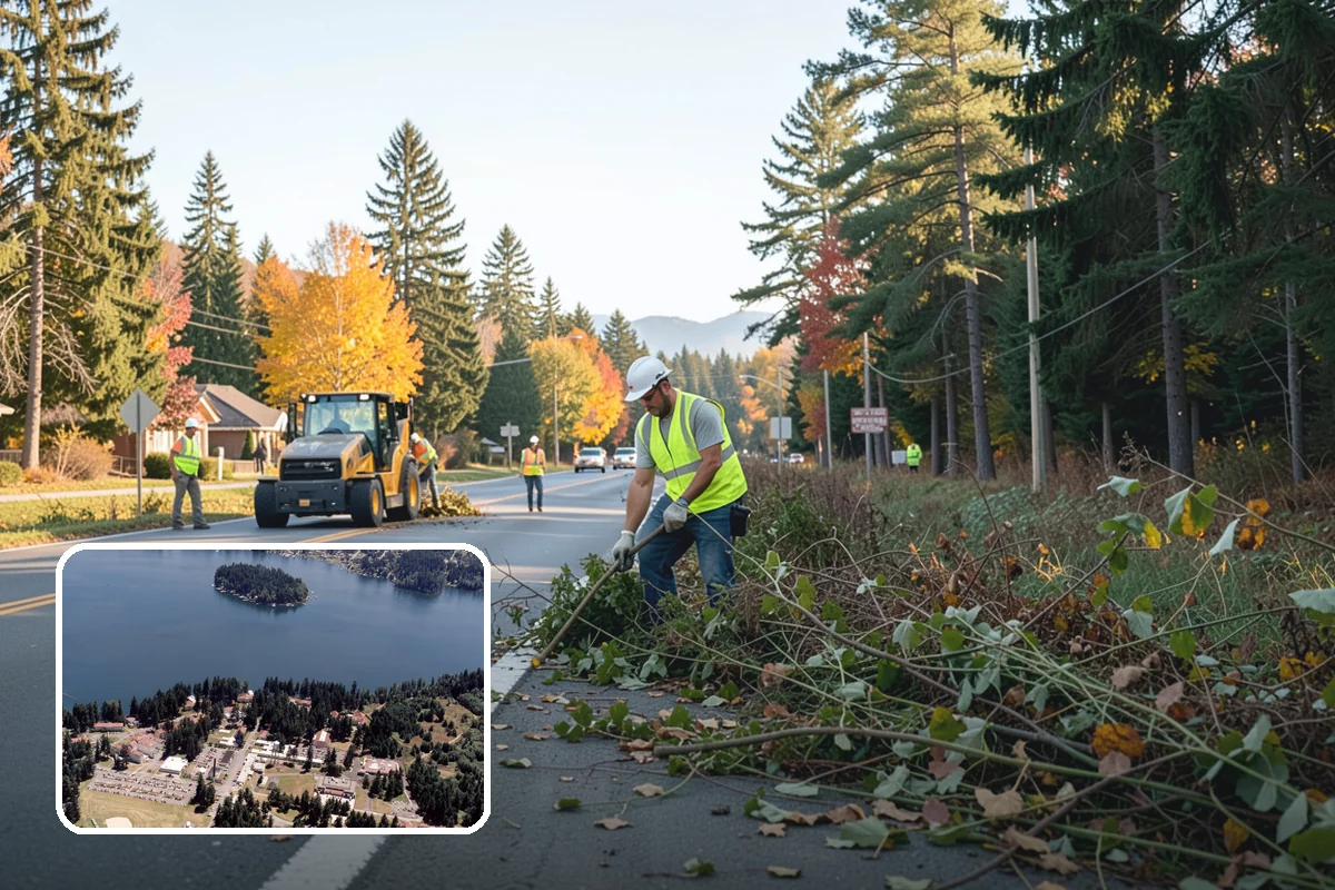 Median Landscape Maintenance in Lakewood, Pierce County, WA - Clear sightlines that support intersection safety