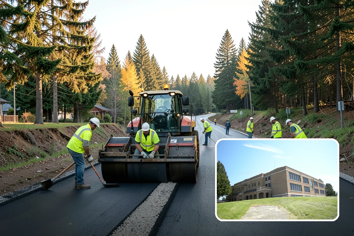 Median Landscape Maintenance in Maple Valley, King County, WA - Clear sightlines that support intersection safety
