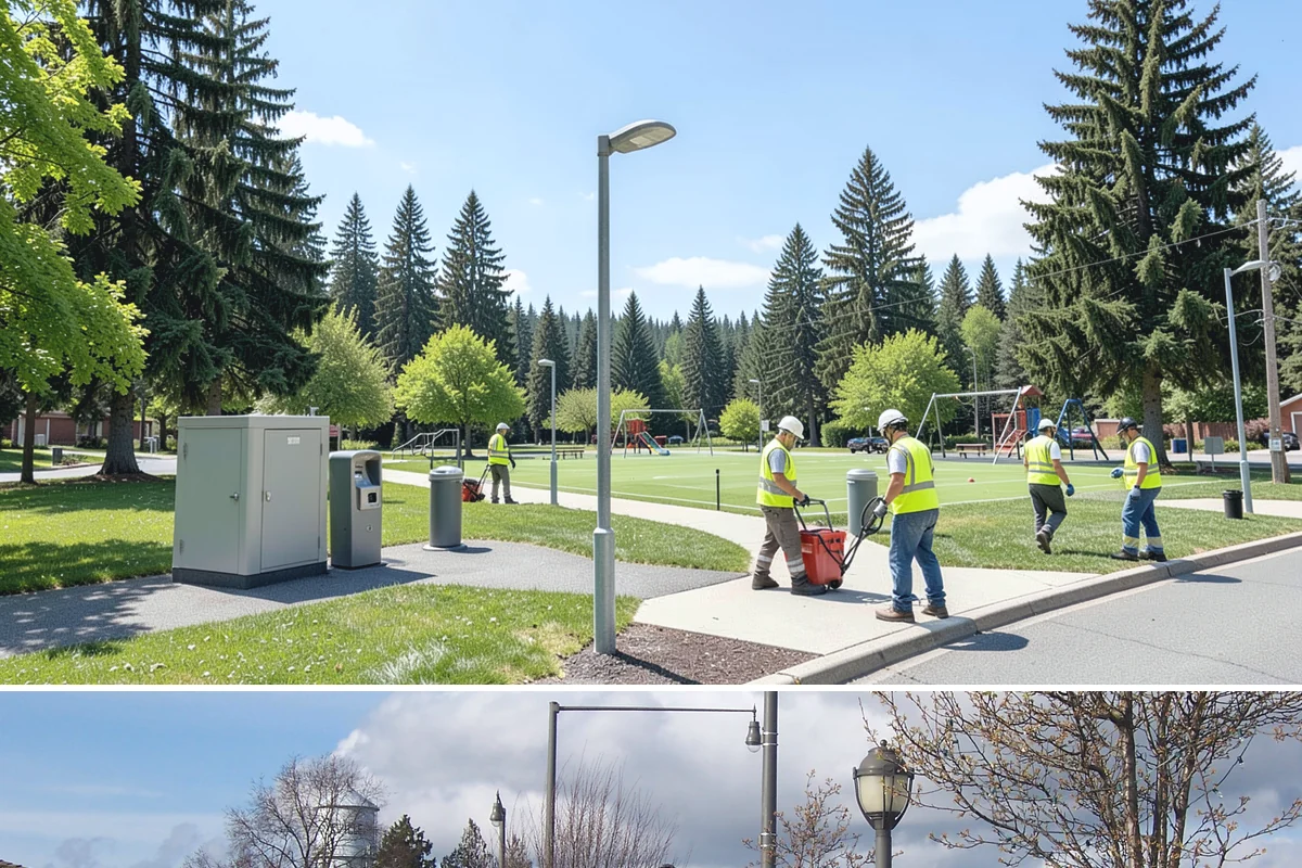 Median Landscape Maintenance in Marysville, Snohomish County, WA - Active growth from spring through fall drives frequent mowing and trimming, while winter work centers on drainage, debris...