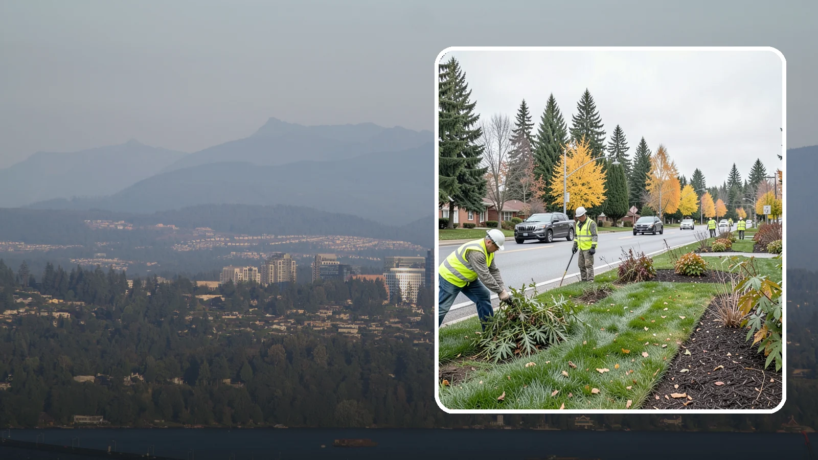 Median Landscape Maintenance in Medina, King County, WA - Safe, efficient maintenance of roadway medians that keeps plantings tidy and sightlines clear for drivers.