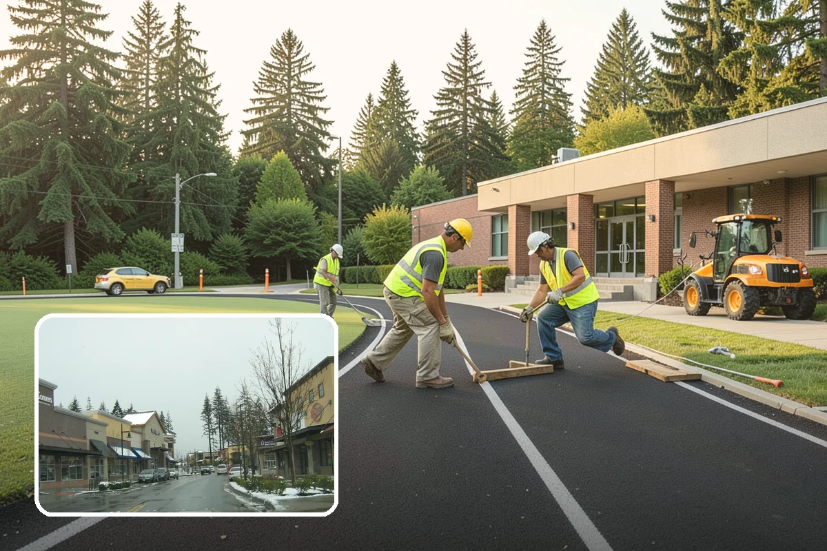 Median Landscape Maintenance in Mill Creek, Snohomish County, WA - Clear sightlines that support intersection safety
