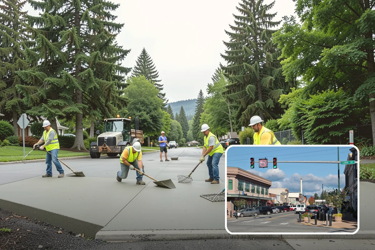 Median Landscape Maintenance in Monroe, Snohomish County, WA - Clear sightlines that support intersection safety
