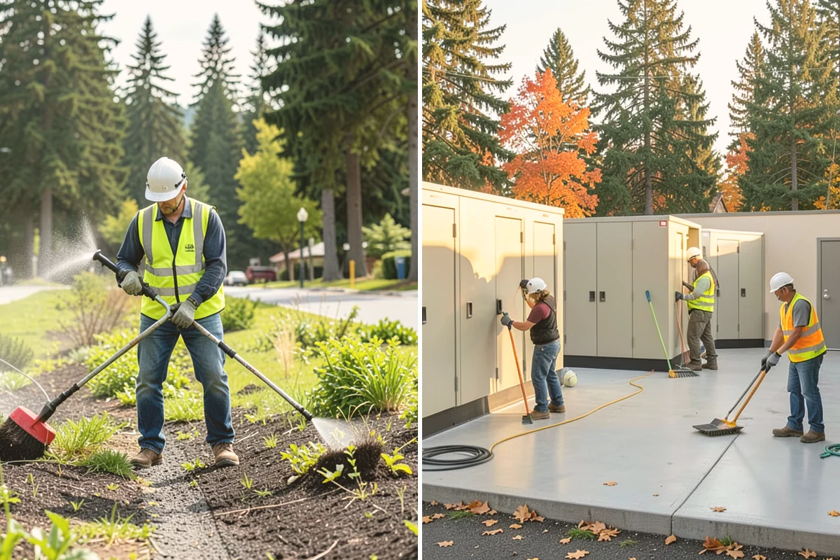Median Landscape Maintenance in Mount Vernon, Skagit County, WA - Review each median for traffic-control needs and sightline limits