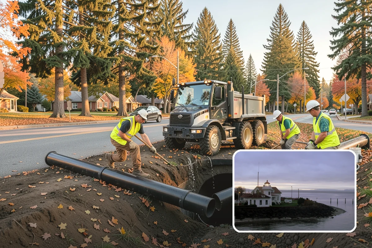 Median Landscape Maintenance in Mukilteo, Snohomish County, WA - Clear sightlines that support intersection safety