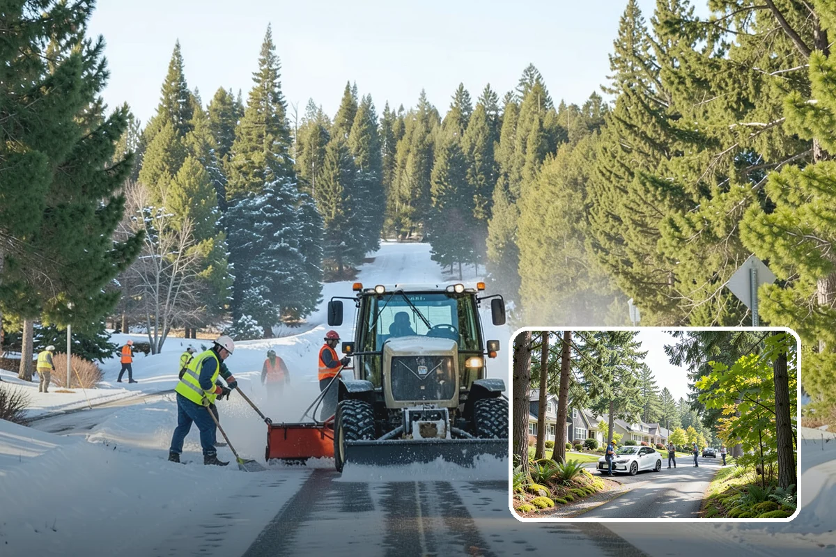 Median Landscape Maintenance in Normandy Park, King County, WA - Clear sightlines that support intersection safety