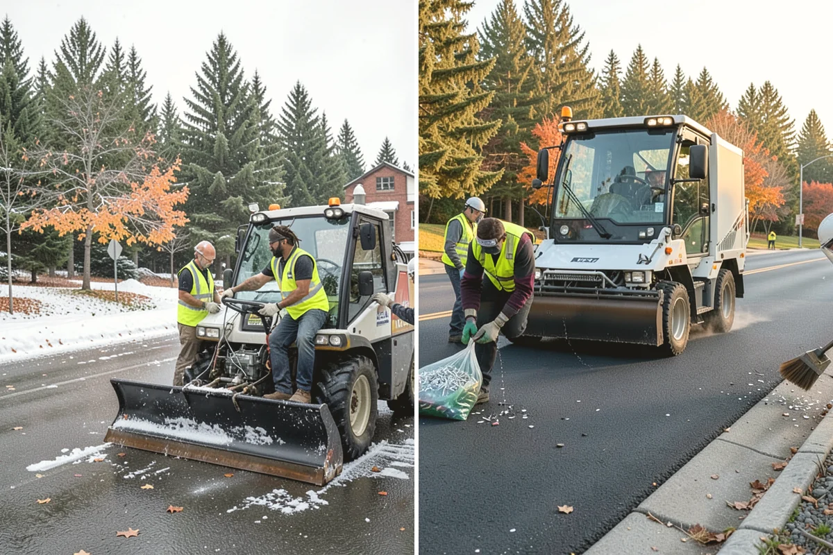 Median Landscape Maintenance in North Bend, King County, WA - Review each median for traffic-control needs and sightline limits