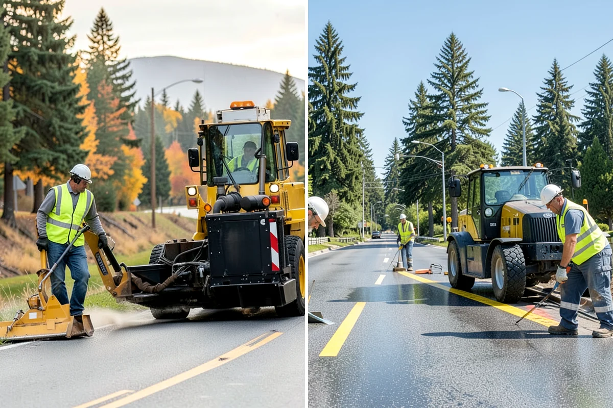 Median Landscape Maintenance in Puyallup, Pierce County, WA - Review each median for traffic-control needs and sightline limits