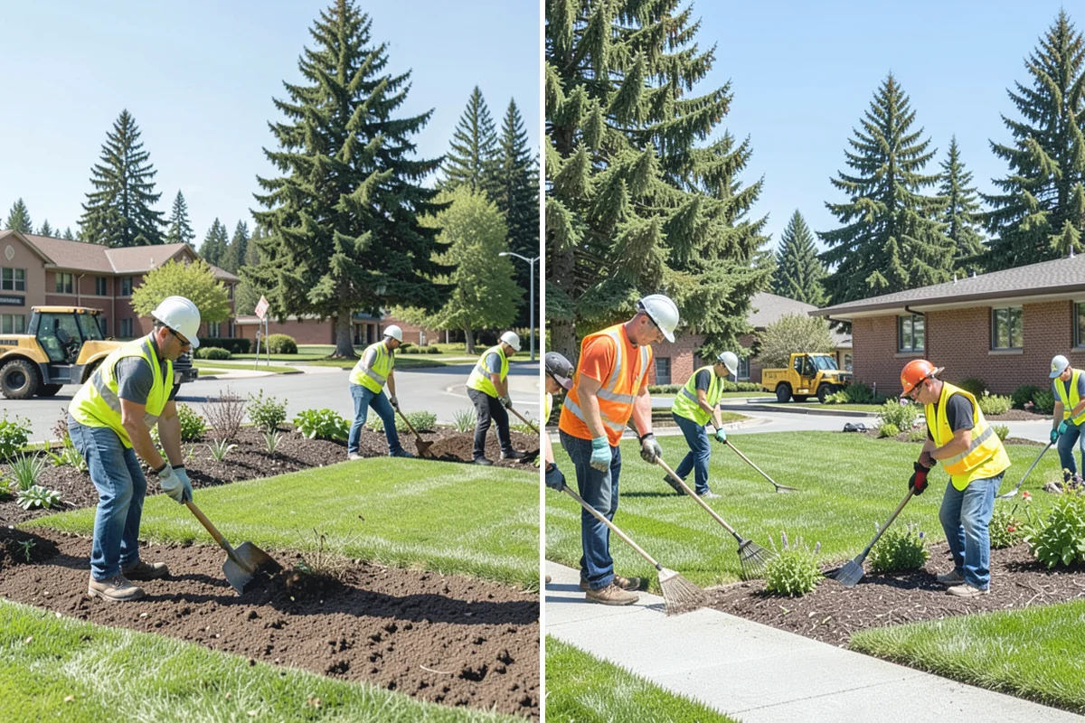 Median Landscape Maintenance in Redmond, King County, WA - Review each median for traffic-control needs and sightline limits