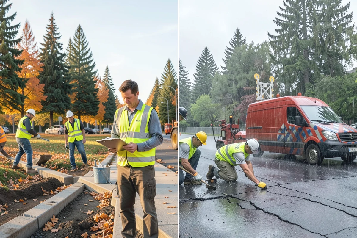Median Landscape Maintenance in Renton, King County, WA - Review each median for traffic-control needs and sightline limits