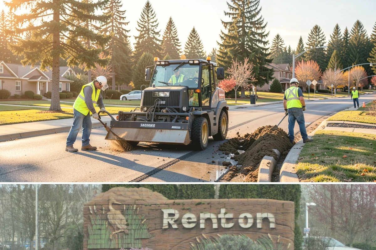 Median Landscape Maintenance in Renton, King County, WA - Active growth from spring through fall drives frequent mowing and trimming, while winter work centers on drainage, debris...