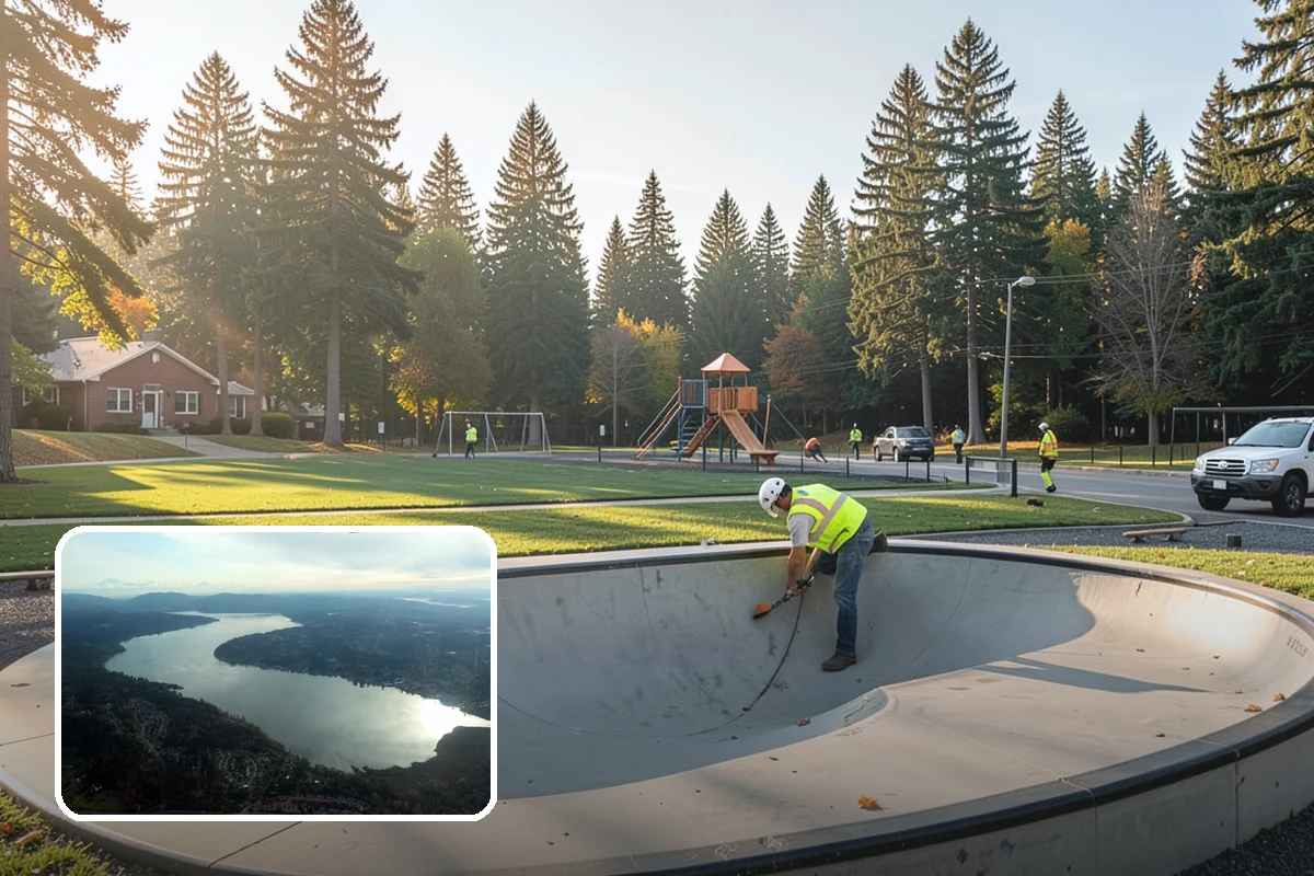 Median Landscape Maintenance in Sammamish, King County, WA - Clear sightlines that support intersection safety