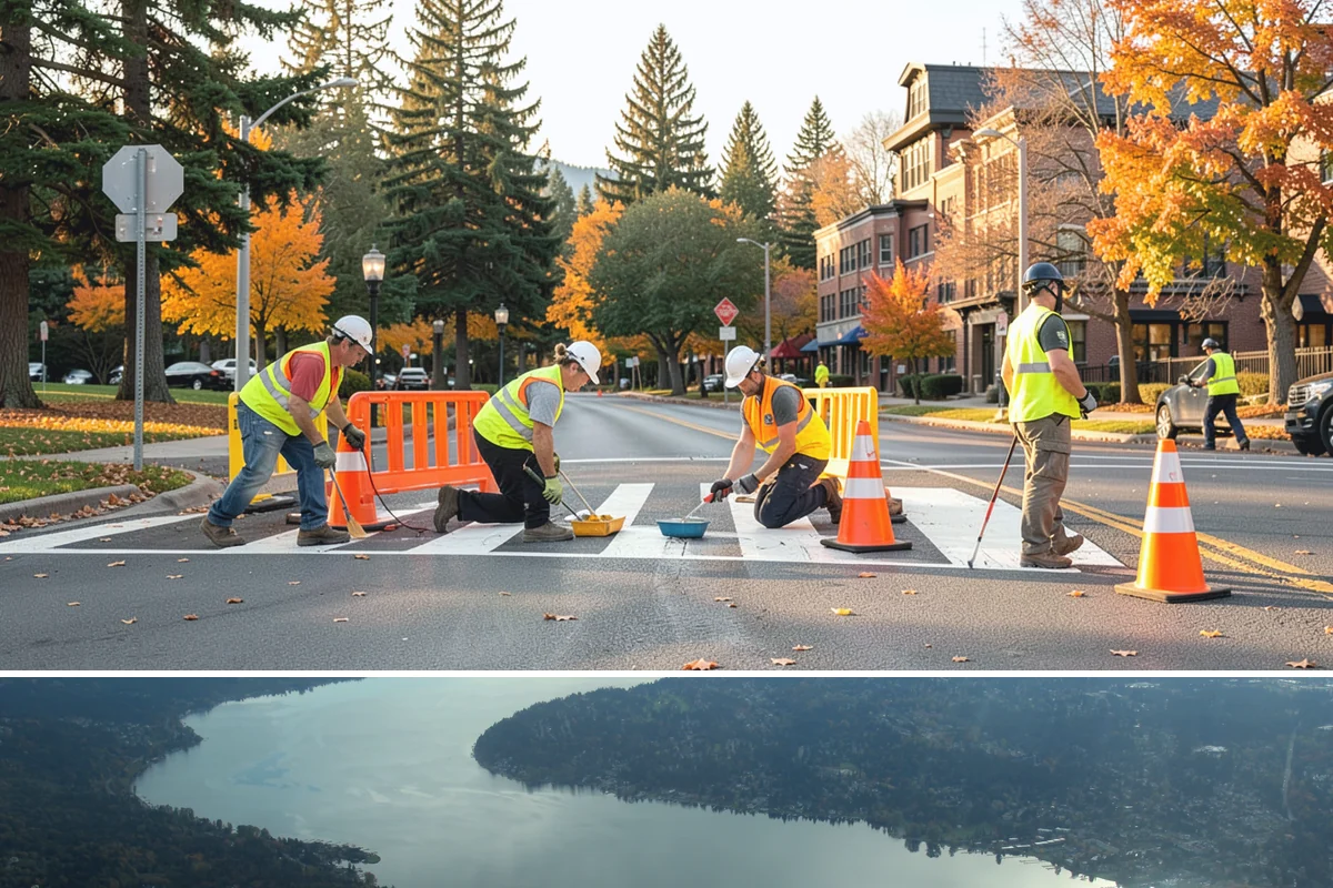 Median Landscape Maintenance in Sammamish, King County, WA - Active growth from spring through fall drives frequent mowing and trimming, while winter work centers on drainage, debris...