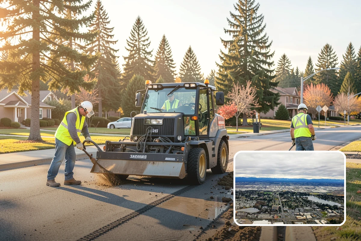 Median Landscape Maintenance in SeaTac, King County, WA - Clear sightlines that support intersection safety