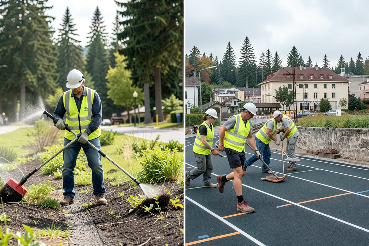 Median Landscape Maintenance in SeaTac, King County, WA - Review each median for traffic-control needs and sightline limits
