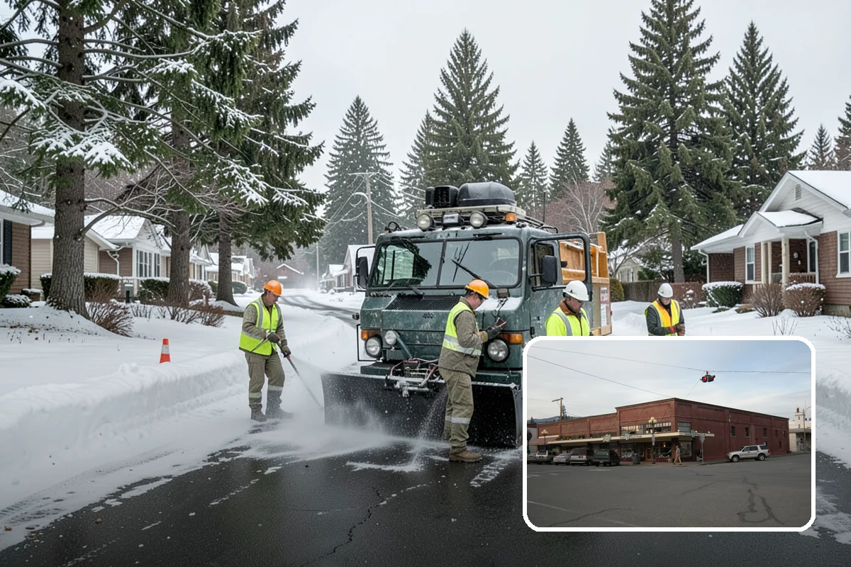 Median Landscape Maintenance in Sedro-Woolley, Skagit County, WA - Clear sightlines that support intersection safety