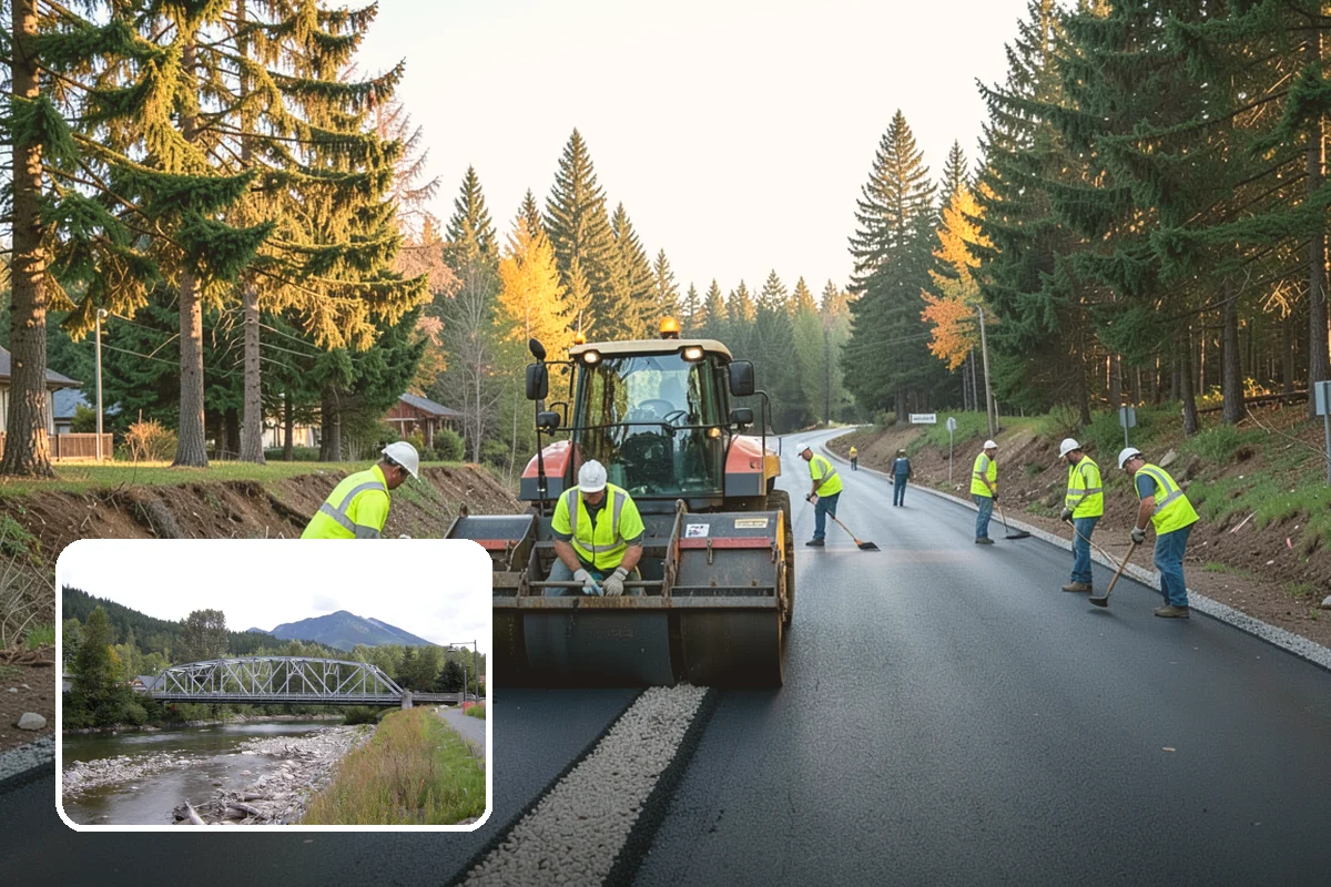 Median Landscape Maintenance in Skykomish, King County, WA - Clear sightlines that support intersection safety