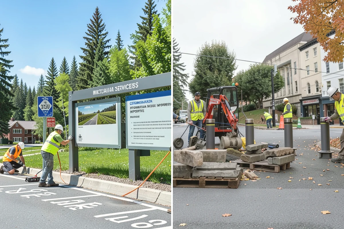 Median Landscape Maintenance in Tacoma, Pierce County, WA - Review each median for traffic-control needs and sightline limits