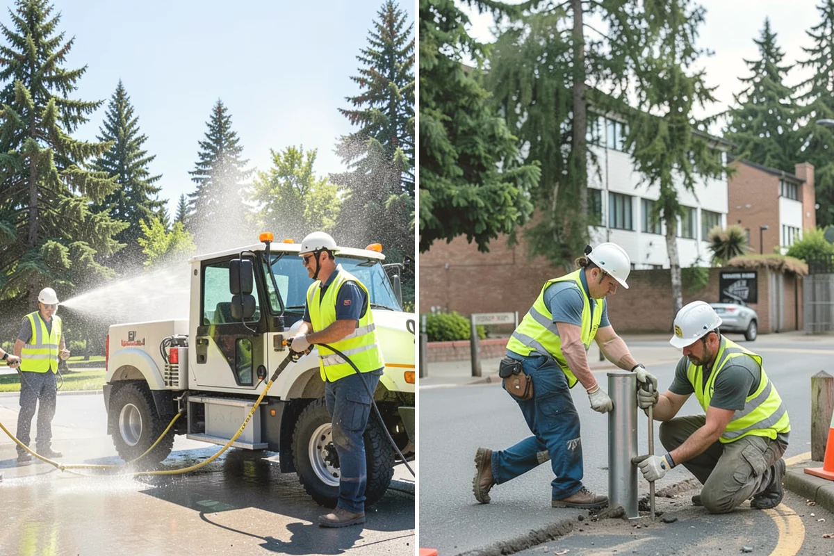 Median Landscape Maintenance in University Place, Pierce County, WA - Review each median for traffic-control needs and sightline limits