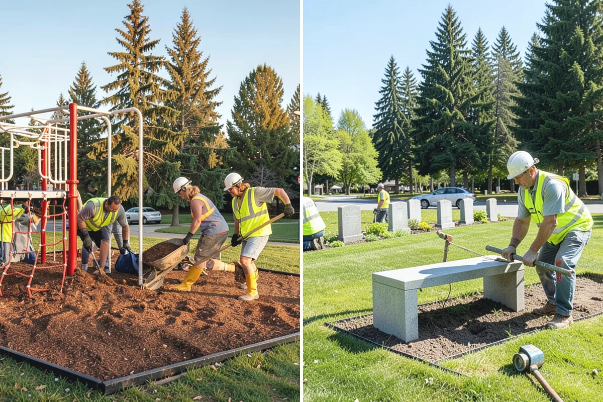 Median Landscape Maintenance in Wilkeson, Pierce County, WA - Review each median for traffic-control needs and sightline limits