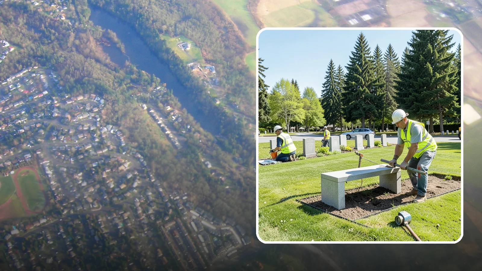 Memorial Installation in Algona, King County, WA - We install memorial benches, plaques, monuments, and dedication features with durable, respectful craftsmanship.