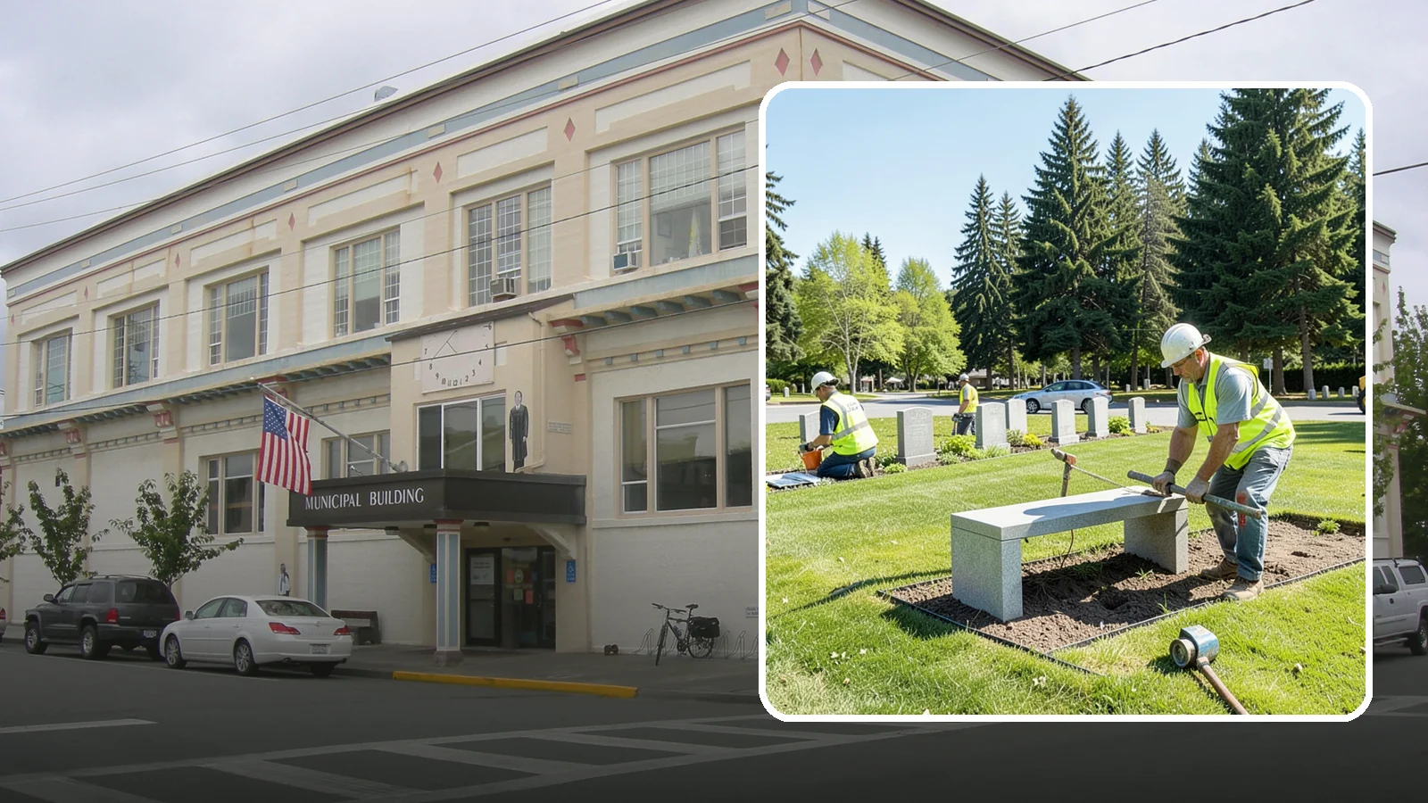 Memorial Installation in Anacortes, Skagit County, WA - We install memorial benches, plaques, monuments, and dedication features with durable, respectful craftsmanship.