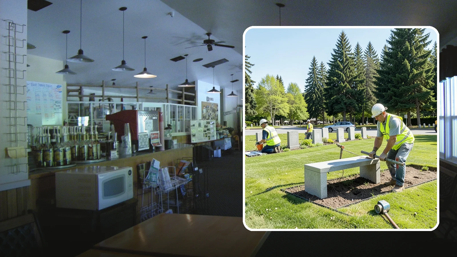 Memorial Installation in Black Diamond, King County, WA - We install memorial benches, plaques, monuments, and dedication features with durable, respectful craftsmanship.