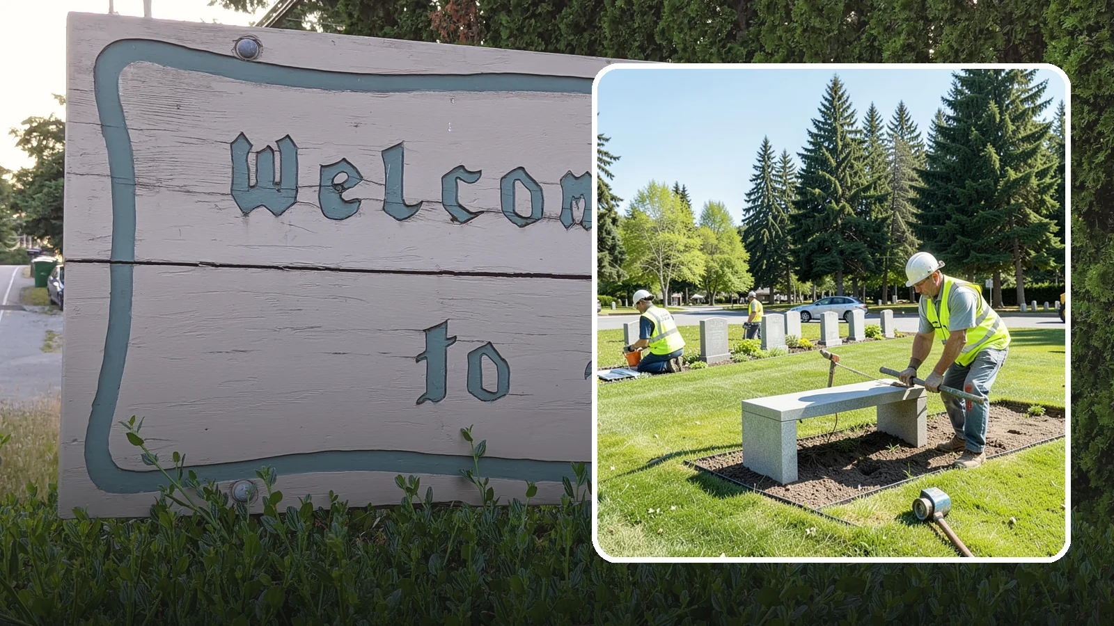 Memorial Installation in Brier, Snohomish County, WA - We install memorial benches, plaques, monuments, and dedication features with durable, respectful craftsmanship.