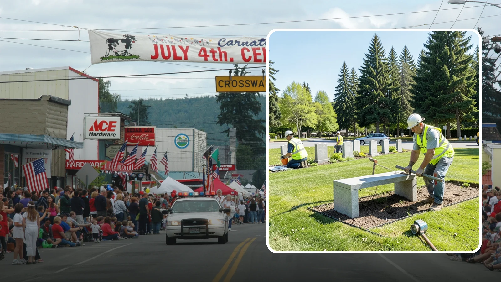 Memorial Installation in Carnation, King County, WA - We install memorial benches, plaques, monuments, and dedication features with durable, respectful craftsmanship.