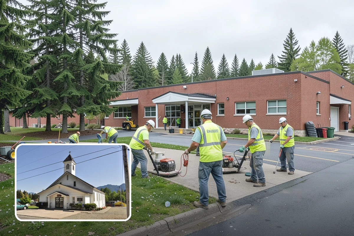 Memorial Installation in Concrete, Skagit County, WA - Respectful, durable installation honoring donors and community