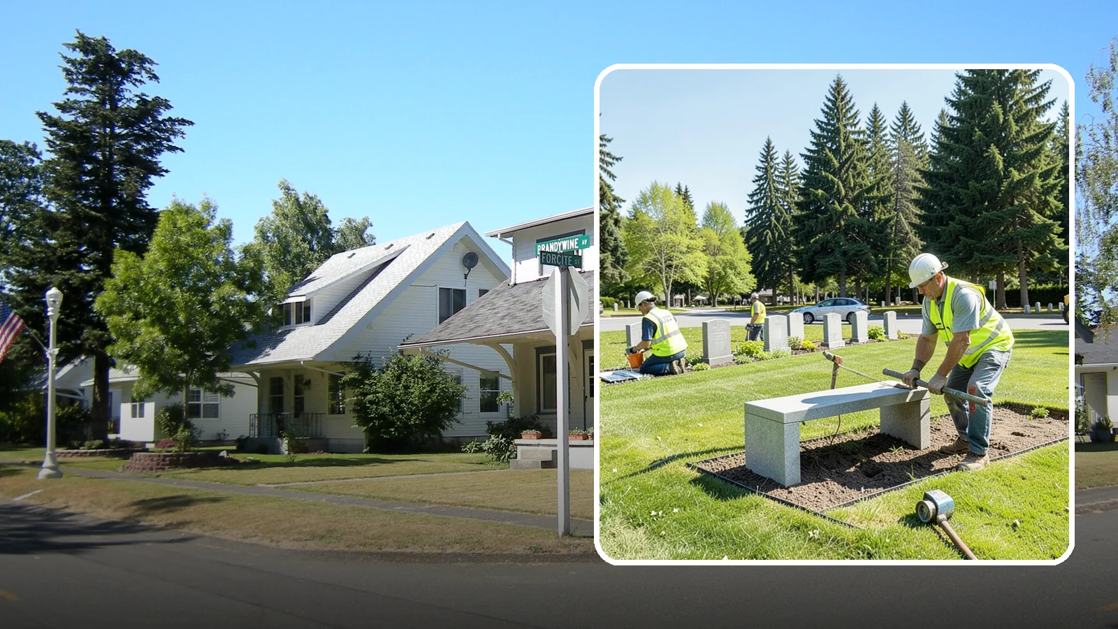 Memorial Installation in DuPont, Pierce County, WA - We install memorial benches, plaques, monuments, and dedication features with durable, respectful craftsmanship.