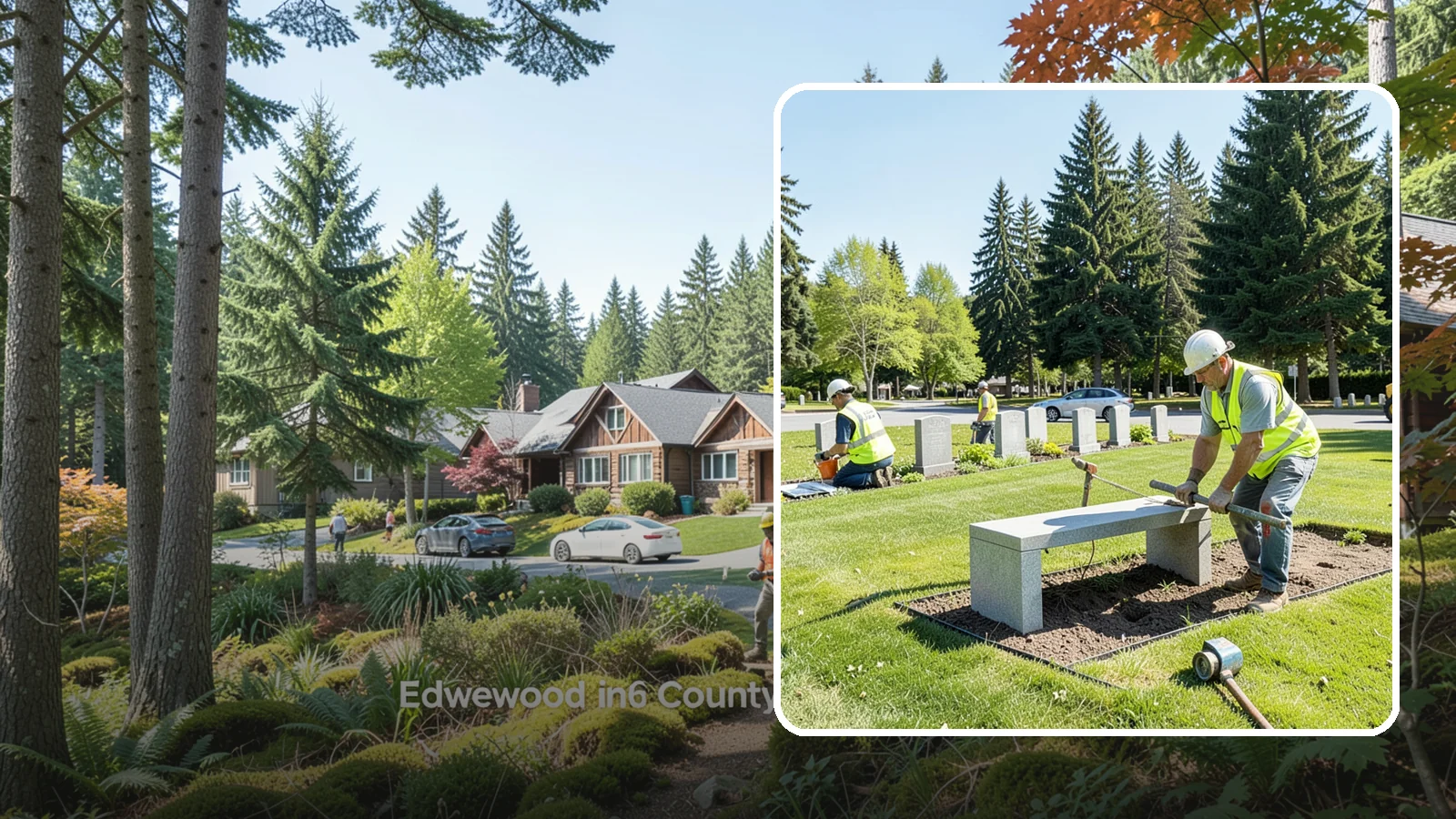 Memorial Installation in Edgewood, Pierce County, WA - We install memorial benches, plaques, monuments, and dedication features with durable, respectful craftsmanship.