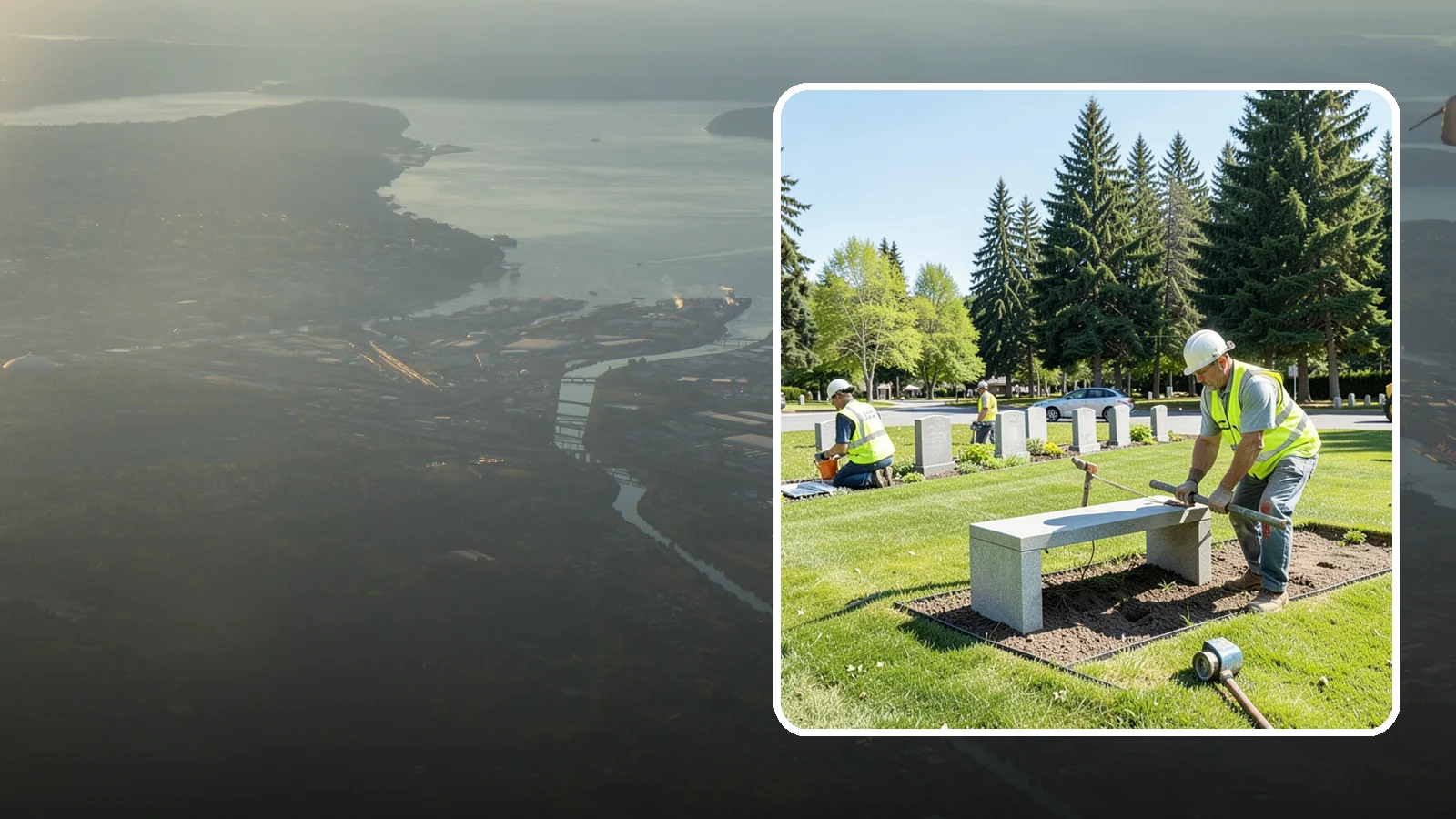 Memorial Installation in Fife, Pierce County, WA - We install memorial benches, plaques, monuments, and dedication features with durable, respectful craftsmanship.
