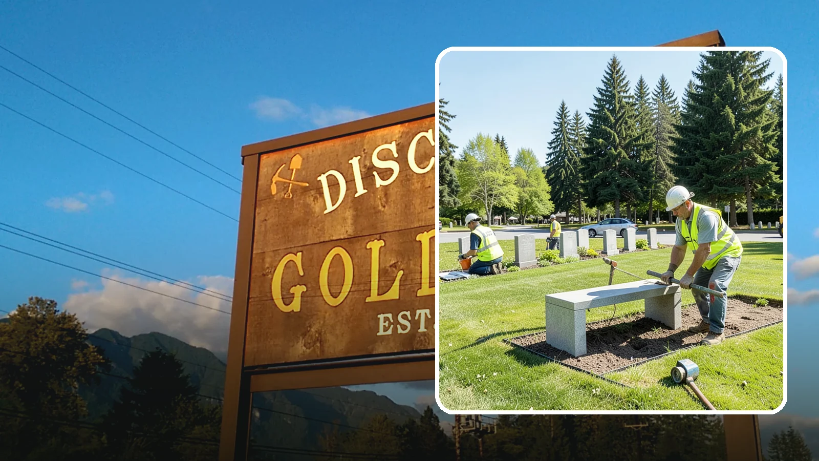 Memorial Installation in Gold Bar, Snohomish County, WA - We install memorial benches, plaques, monuments, and dedication features with durable, respectful craftsmanship.
