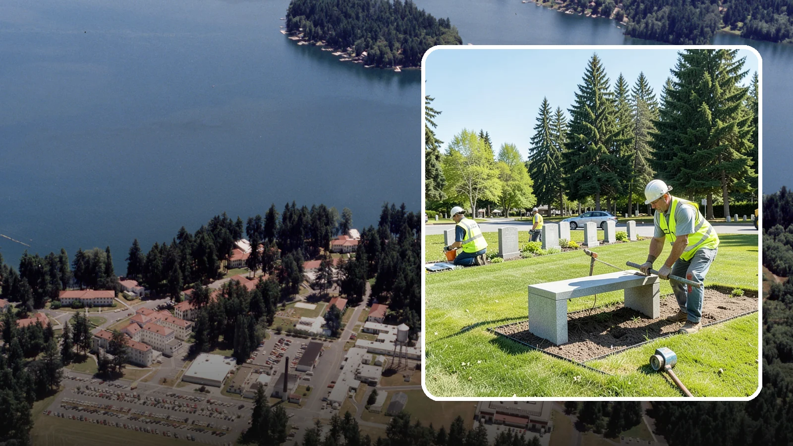 Memorial Installation in Lakewood, Pierce County, WA - We install memorial benches, plaques, monuments, and dedication features with durable, respectful craftsmanship.