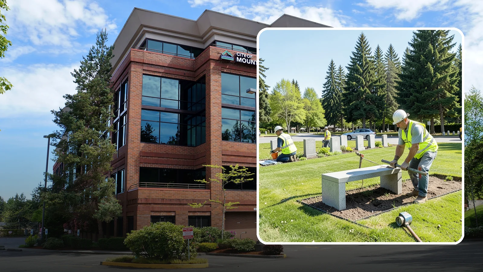 Memorial Installation in Mountlake Terrace, Snohomish County, WA - We install memorial benches, plaques, monuments, and dedication features with durable, respectful craftsmanship.