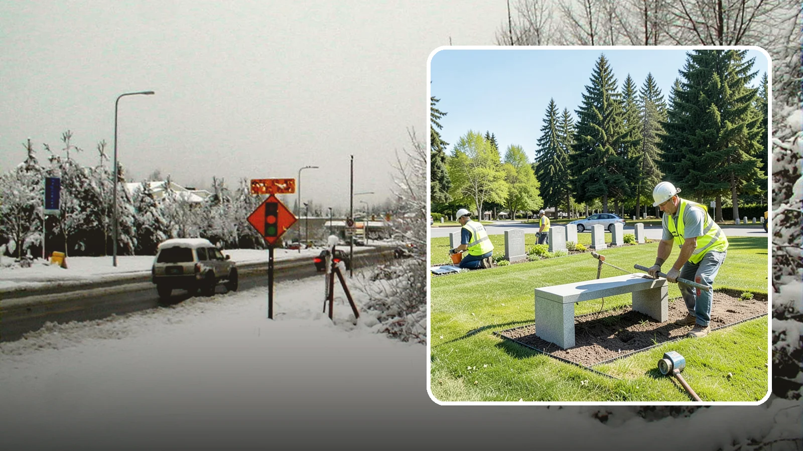 Memorial Installation in Newcastle, King County, WA - We install memorial benches, plaques, monuments, and dedication features with durable, respectful craftsmanship.
