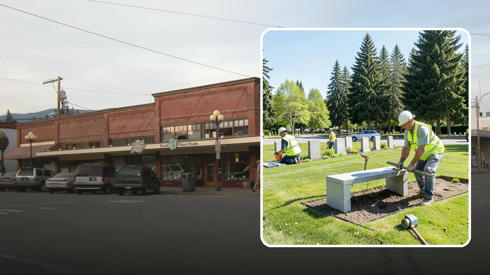 Memorial Installation in Sedro-Woolley, Skagit County, WA - We install memorial benches, plaques, monuments, and dedication features with durable, respectful craftsmanship.