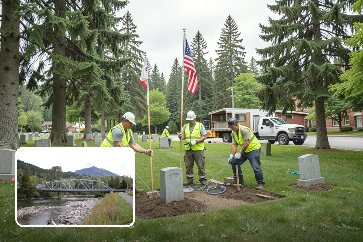 Memorial Installation in Skykomish, King County, WA - Respectful, durable installation honoring donors and community