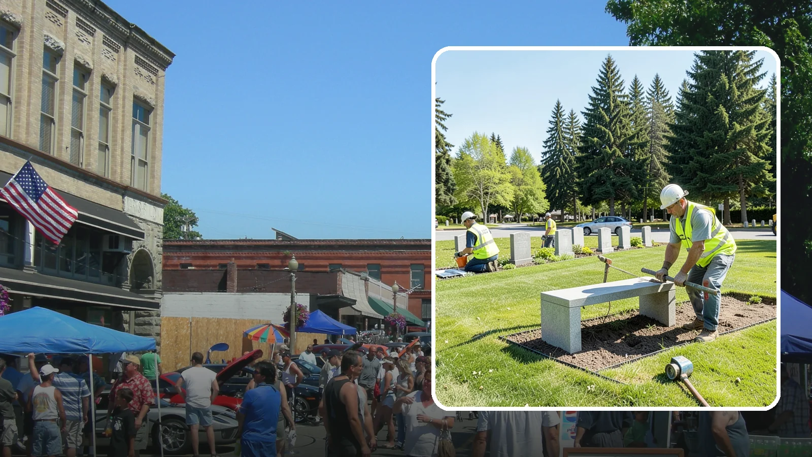 Memorial Installation in Snohomish, Snohomish County, WA - We install memorial benches, plaques, monuments, and dedication features with durable, respectful craftsmanship.