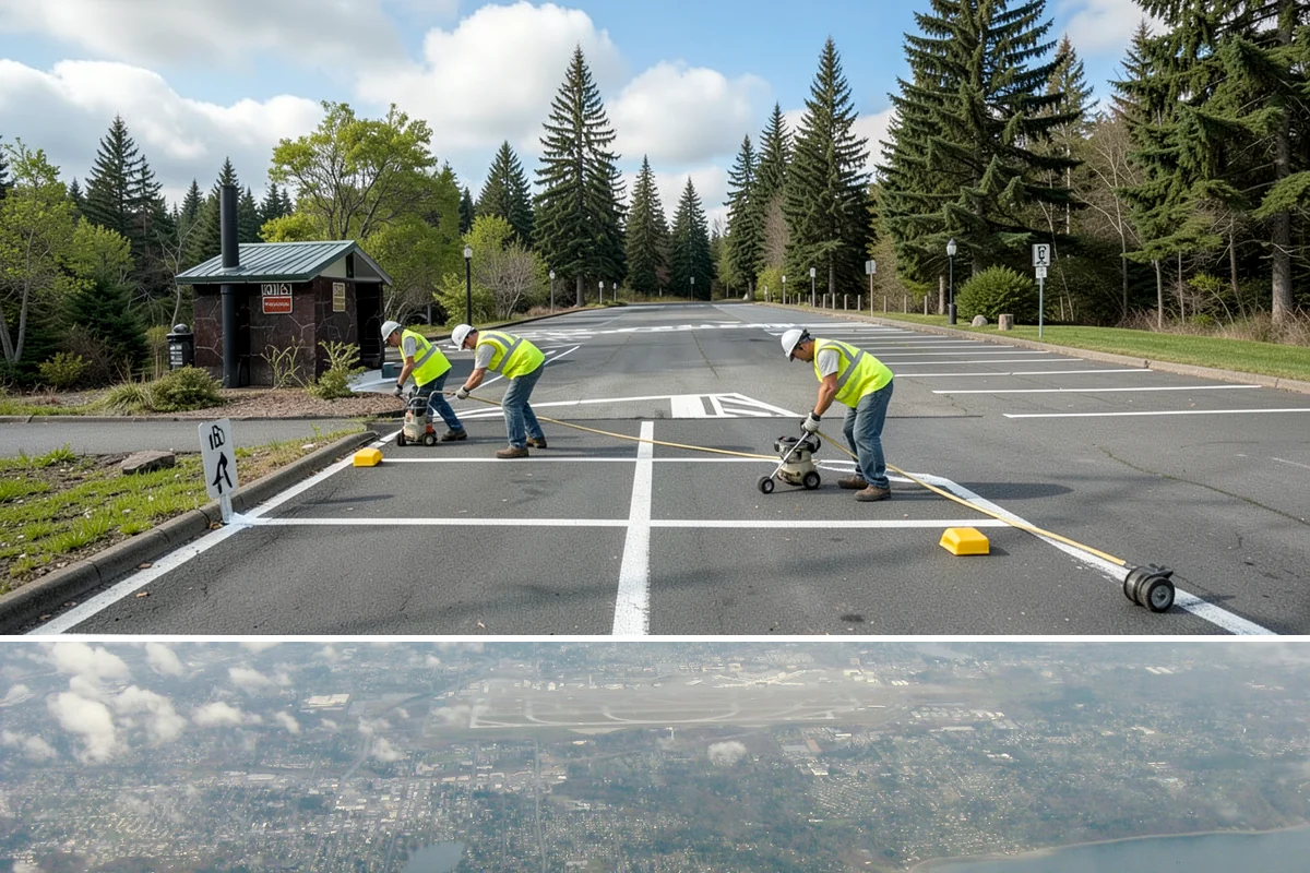 Memorial Maintenance in Burien, King County, WA - Memorials receive intensified preparation ahead of Memorial Day and Veterans Day observances.