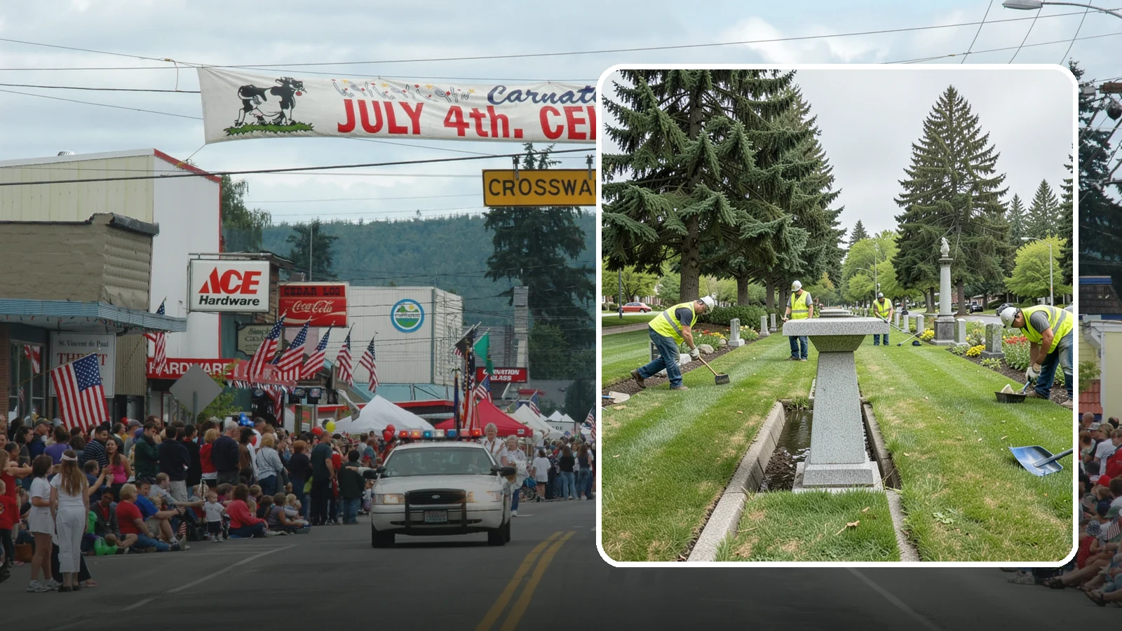 Memorial Maintenance in Carnation, King County, WA - Ongoing maintenance of civic memorials and monuments for Western Washington municipalities and districts.