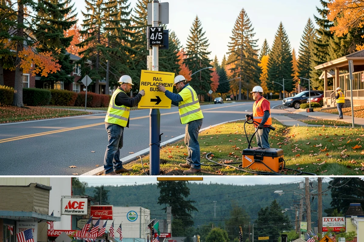 Memorial Maintenance in Carnation, King County, WA - Memorials receive intensified preparation ahead of Memorial Day and Veterans Day observances.