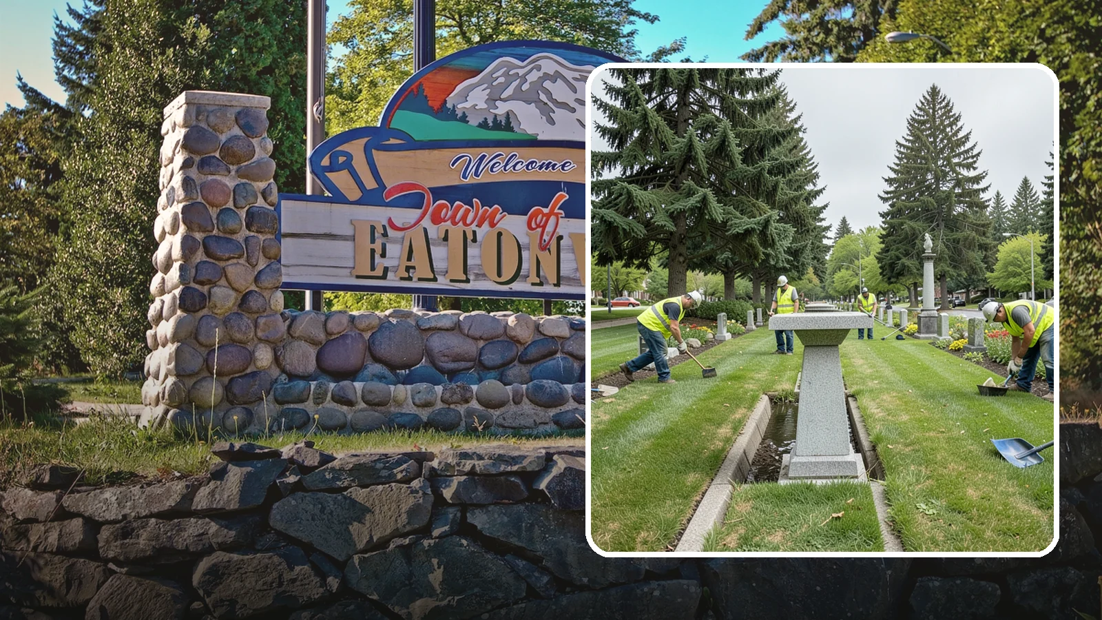 Memorial Maintenance in Eatonville, Pierce County, WA - Ongoing maintenance of civic memorials and monuments for Western Washington municipalities and districts.
