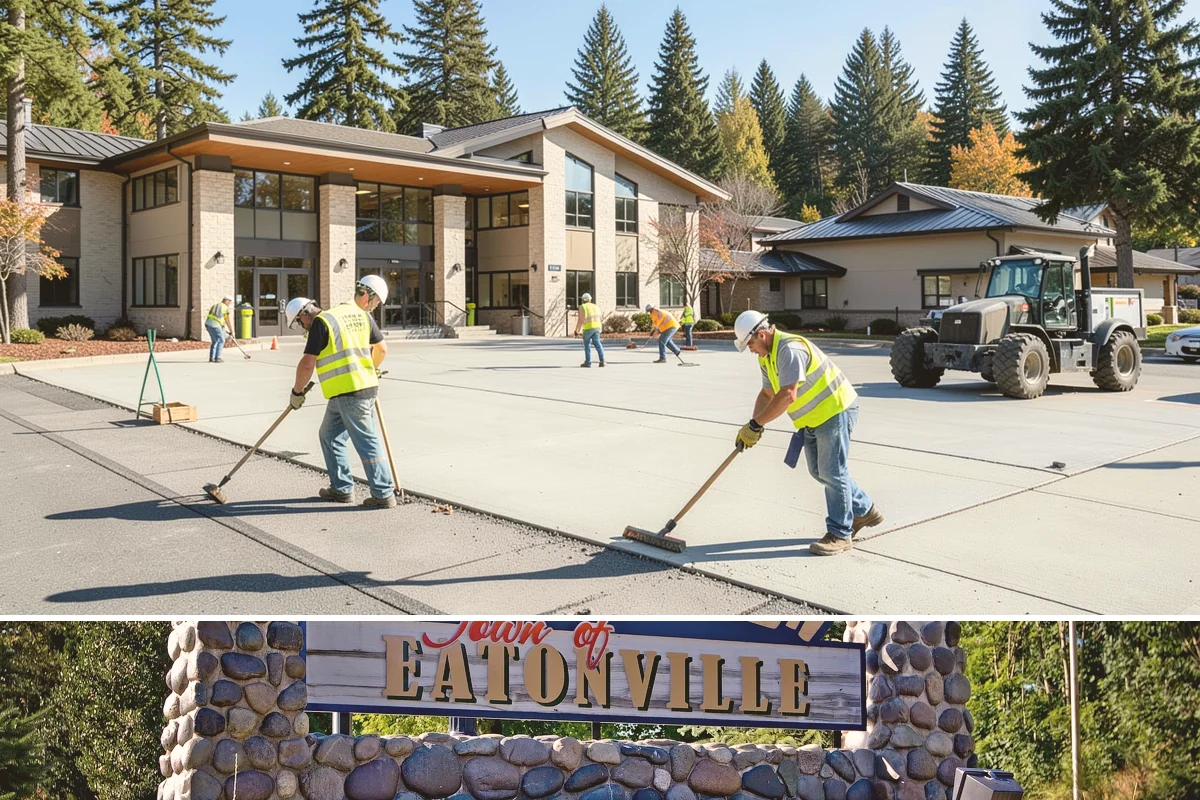 Memorial Maintenance in Eatonville, Pierce County, WA - Memorials receive intensified preparation ahead of Memorial Day and Veterans Day observances.