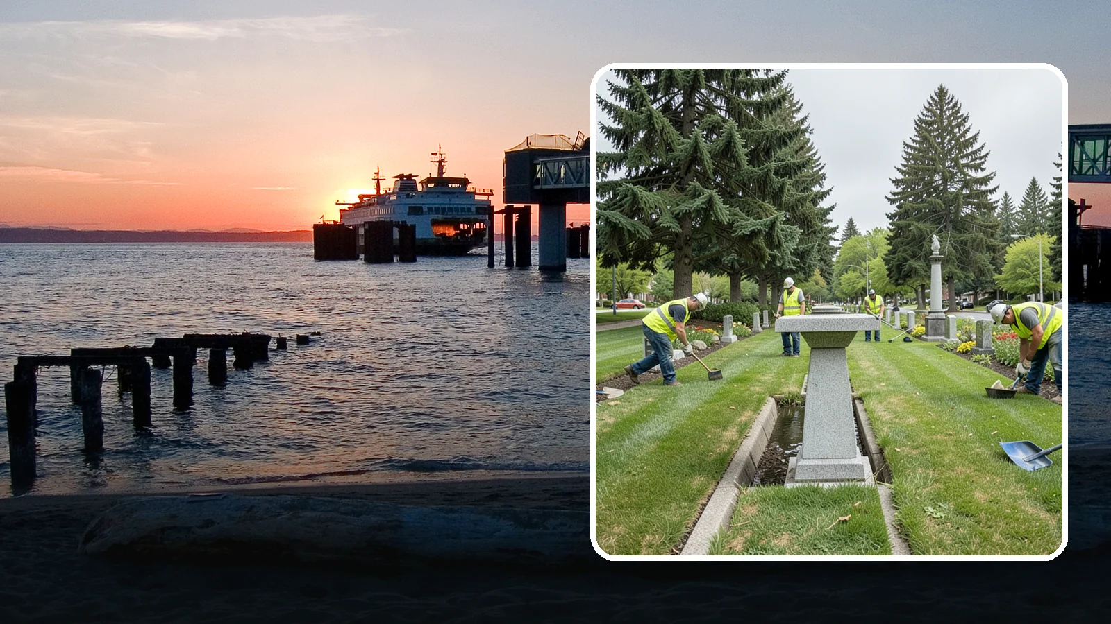 Memorial Maintenance in Edmonds, Snohomish County, WA - Ongoing maintenance of civic memorials and monuments for Western Washington municipalities and districts.